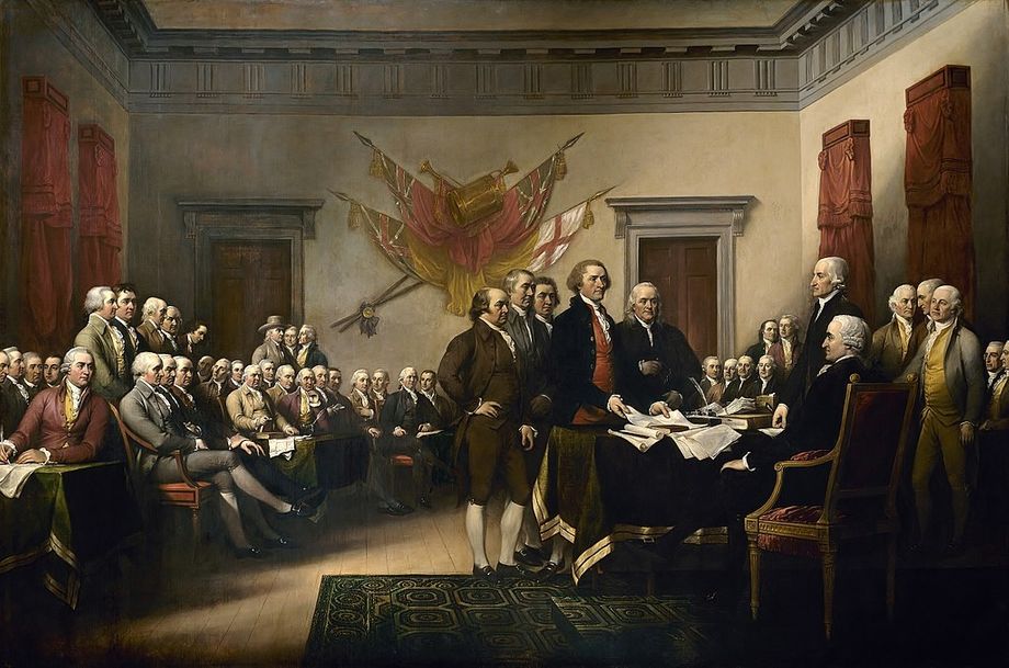 
La Déclaration d’indépendance des Etats-Unis d'Amérique, le 4 juillet 1776